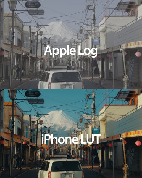 iPhone Apple Log LUT