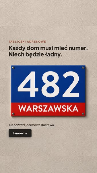 Numer na dom, który wygląda dobrze