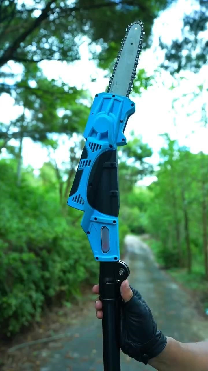 Trim High Branches Safely – 15ft Cordless Pole Saw