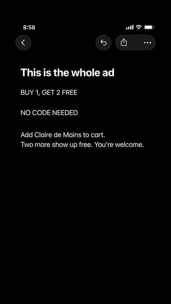 BUY 1 GET 2 FREE