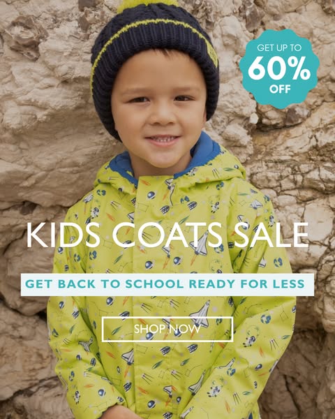 Kids’ Coats Sale | Up to 60% Off!