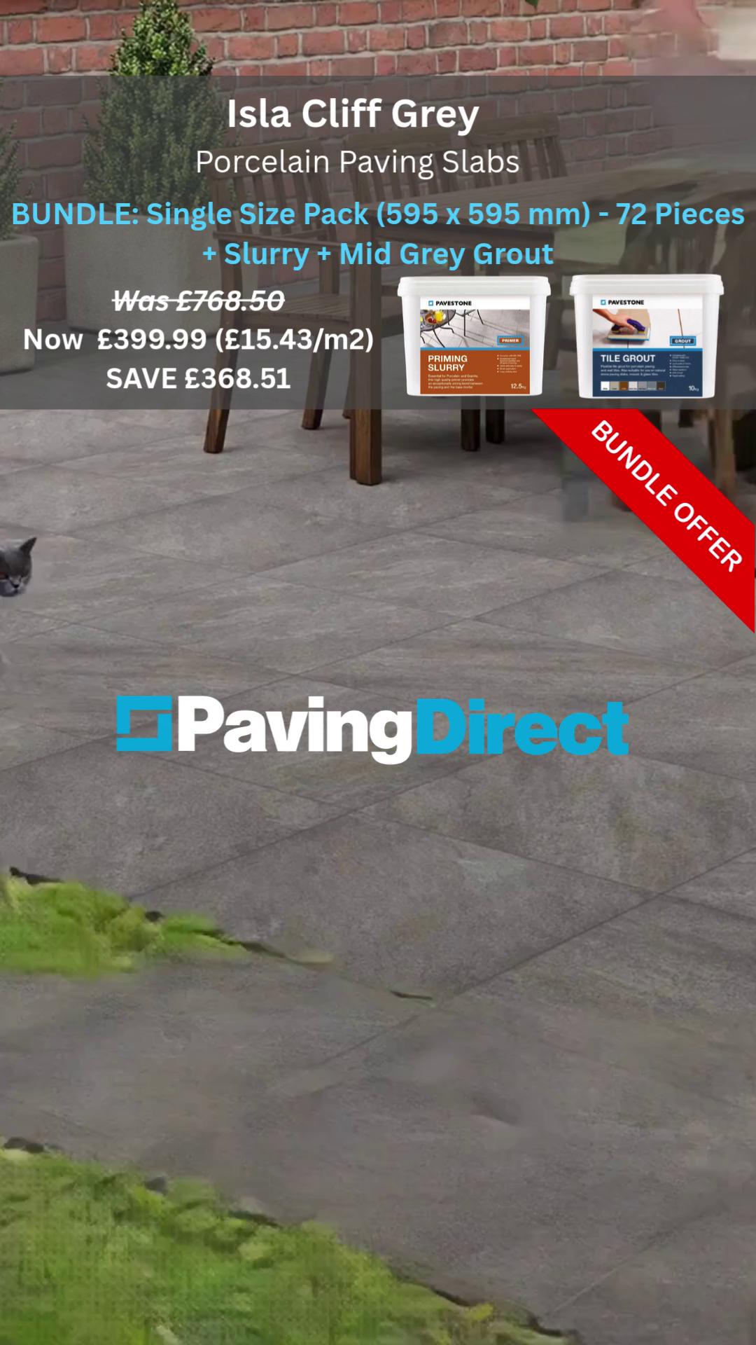 SALE – Isla Cliff Grey Porcelain Paving Bundle