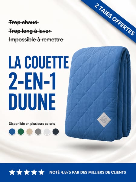 EasySleep® – La couette 2-en-1 à séchage rapide qui remplace vos draps
