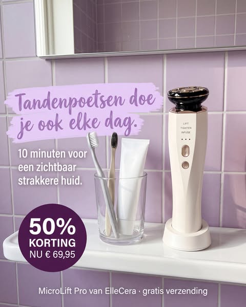 Lift je gezicht zonder botox. 50% korting vandaag