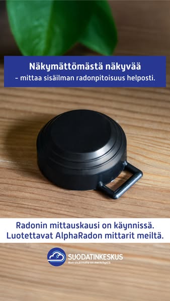 Helppokäyttöiset ja luotettavat radonmittarit