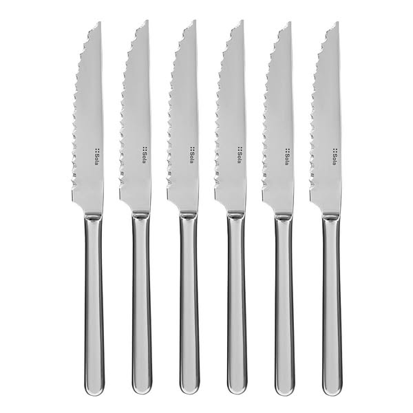 Steakmesser HH Set 6-tlg. in silber Magnetbox Como poliert - 110507