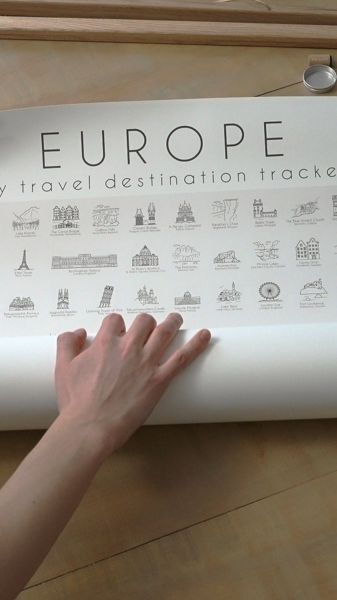 96 steder fra Europa - på én plakat