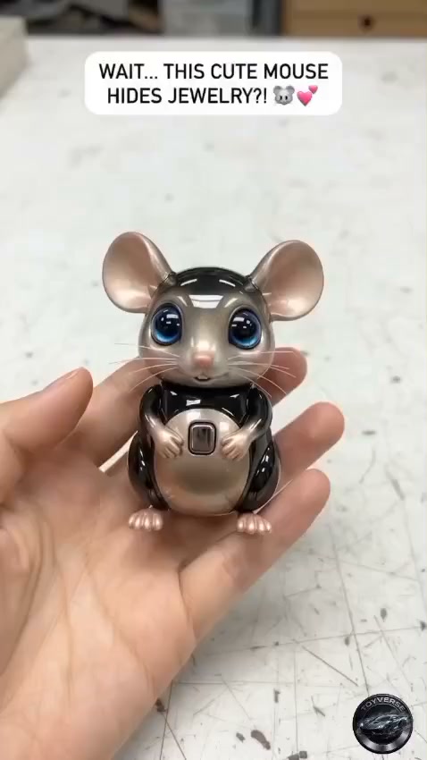 Adorable Mouse Jewelry Organizer Box Perfect Gift for Her