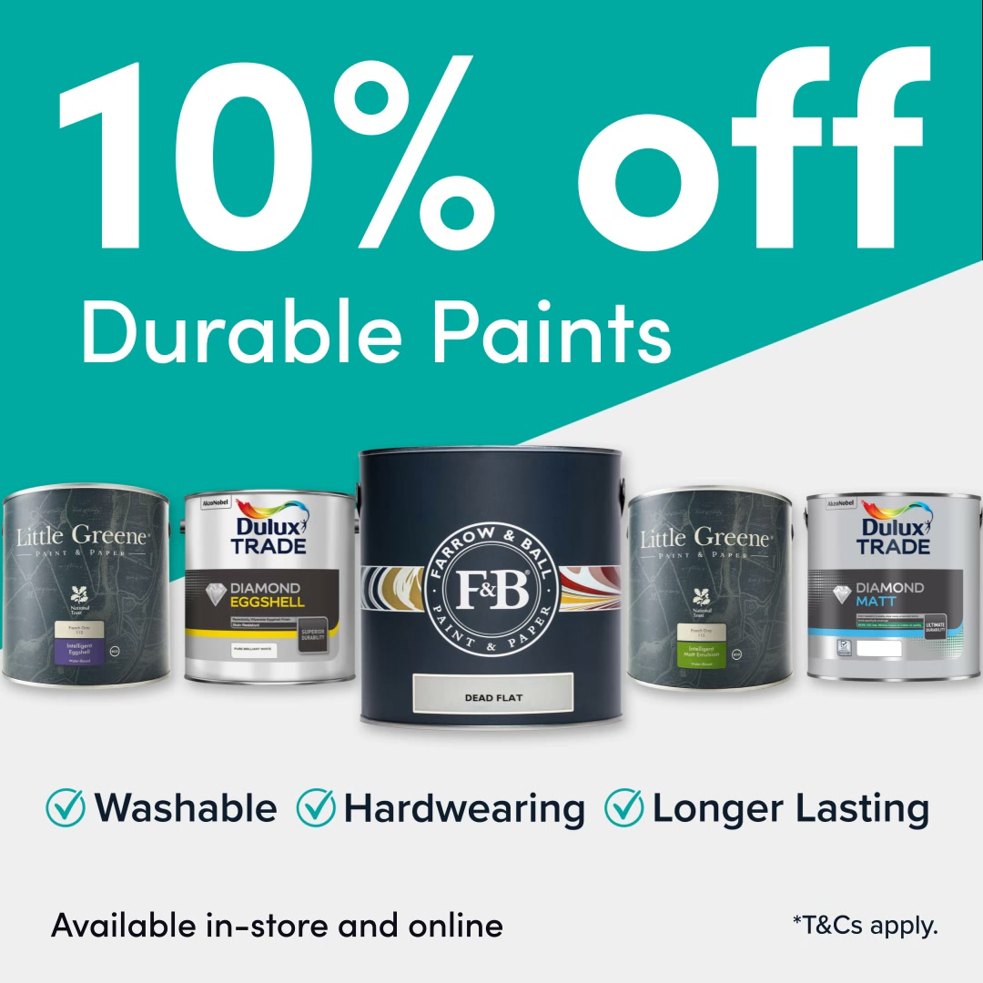 10% off Durable Paints at The Paint Shed
