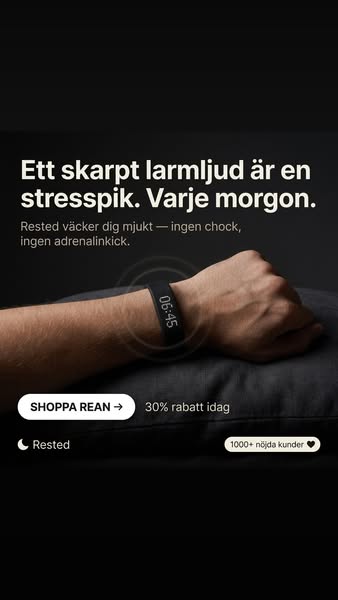 Väck dig mjukt — inte av en chock.