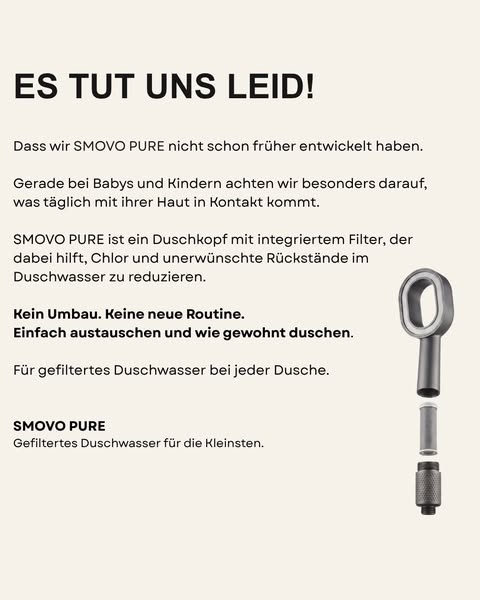 Gefiltertes Duschwasser. Für die Kleinsten.