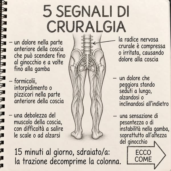 5 segnali di cruralgia (e 1 soluzione semplice).