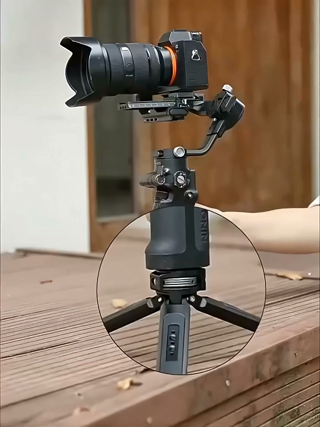 Mini Desktop Tripod | Directional Lock Base for DJI Gimbal, Insta360, Selfie Extension Pole & Action Camera