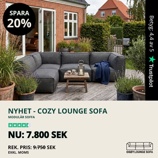 Cozy Lounge Sofa – SPARA 20%