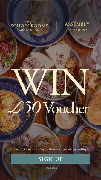 Join Our Mailing List For Your Chance To Win A £50 Voucher