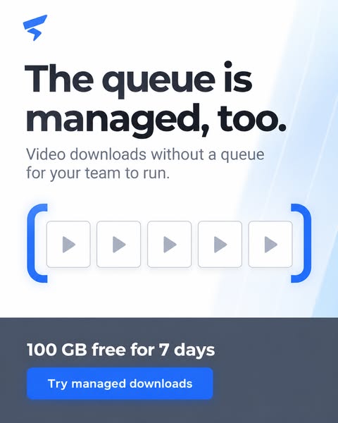 The queue is managed, too.