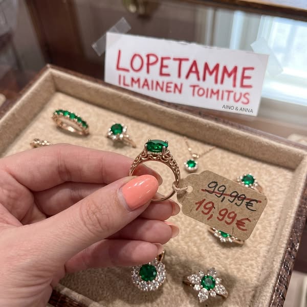 Näyttää 150€. Sinulle 29,95€.