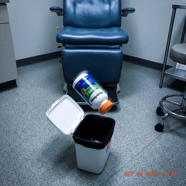 I Threw The Bottle In His Trash Can