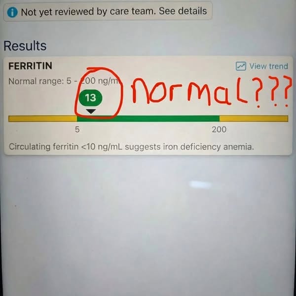 Read this if your ferritin is low