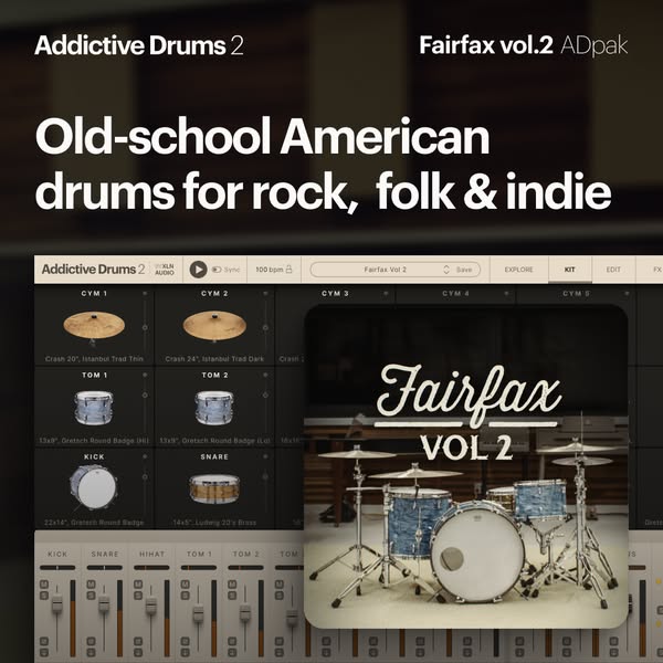 Seasoned, well-rounded drums that sit well in any mix
