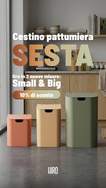 10% su tutta la linea Sesta: Il cestino che non nascondi!
