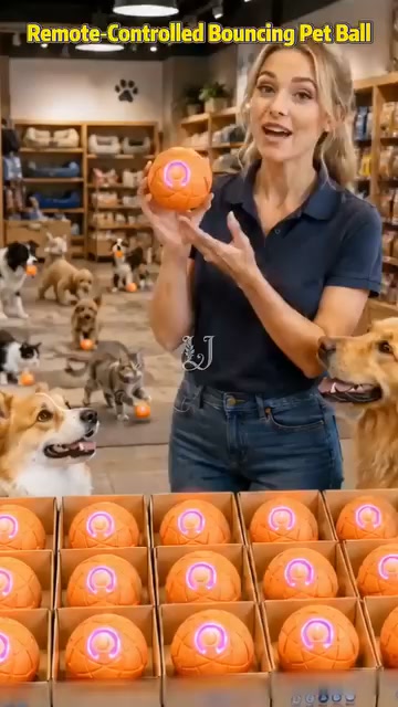LAST DAY SALE 60% OFF !! Auto Bouncing Smart Pet Ball with Remote Co