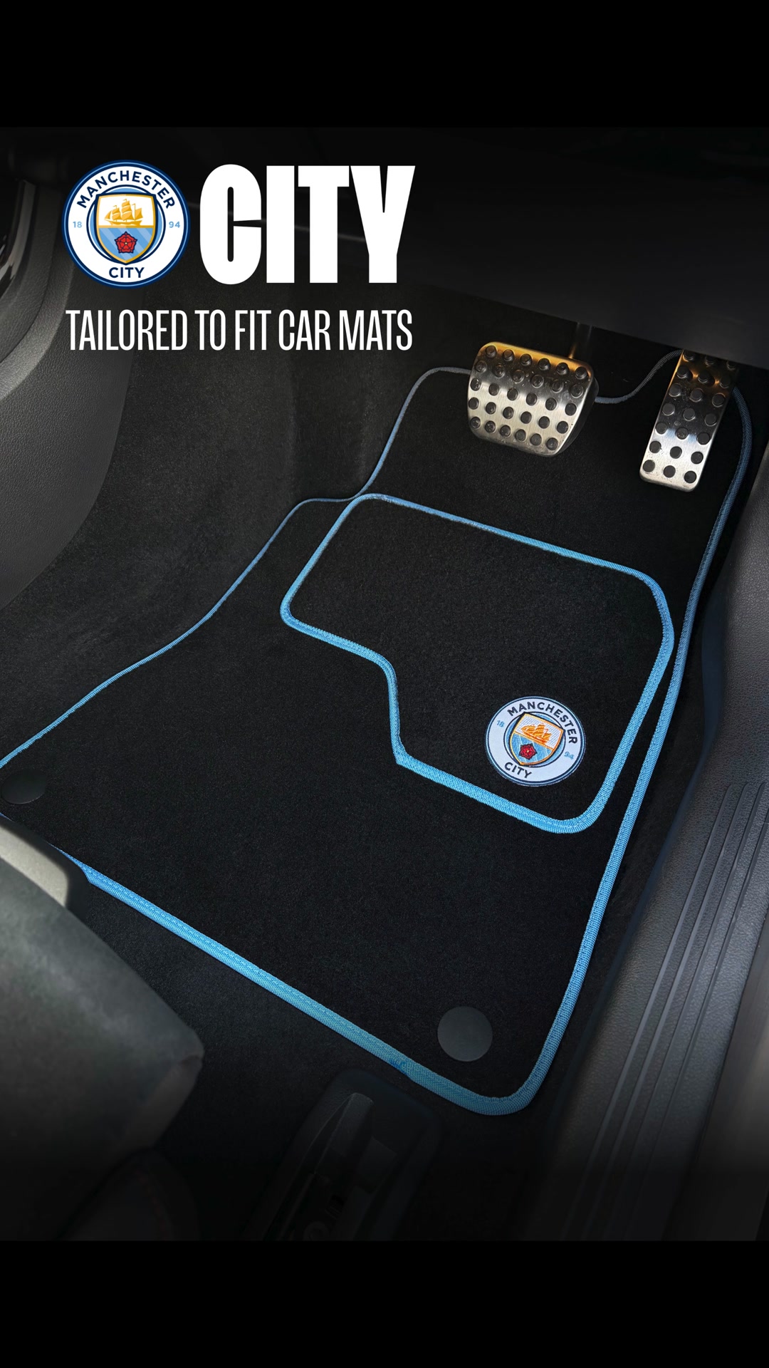 Official Licensed Manchester City FC Car Mats