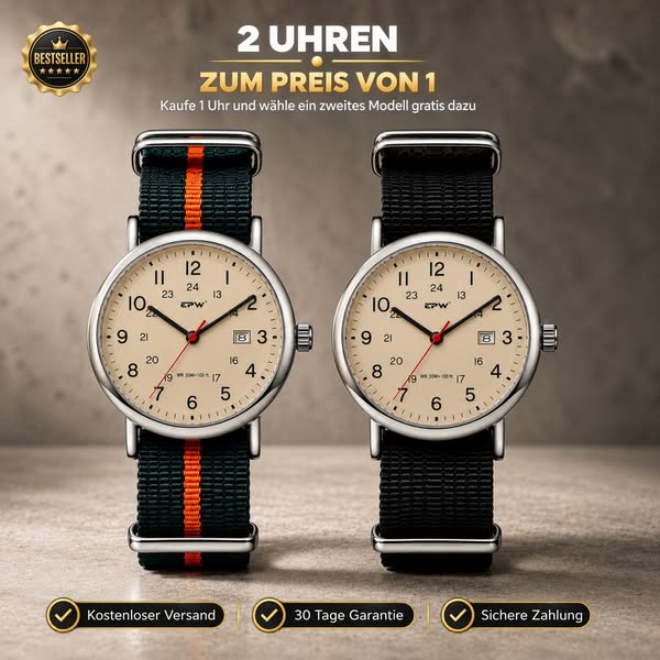 2 Uhren. 1 Preis.