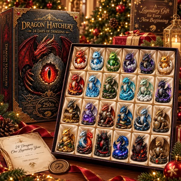 24-Day Dragon Advent Calendar | Christmas Countdown Blind Box Gift