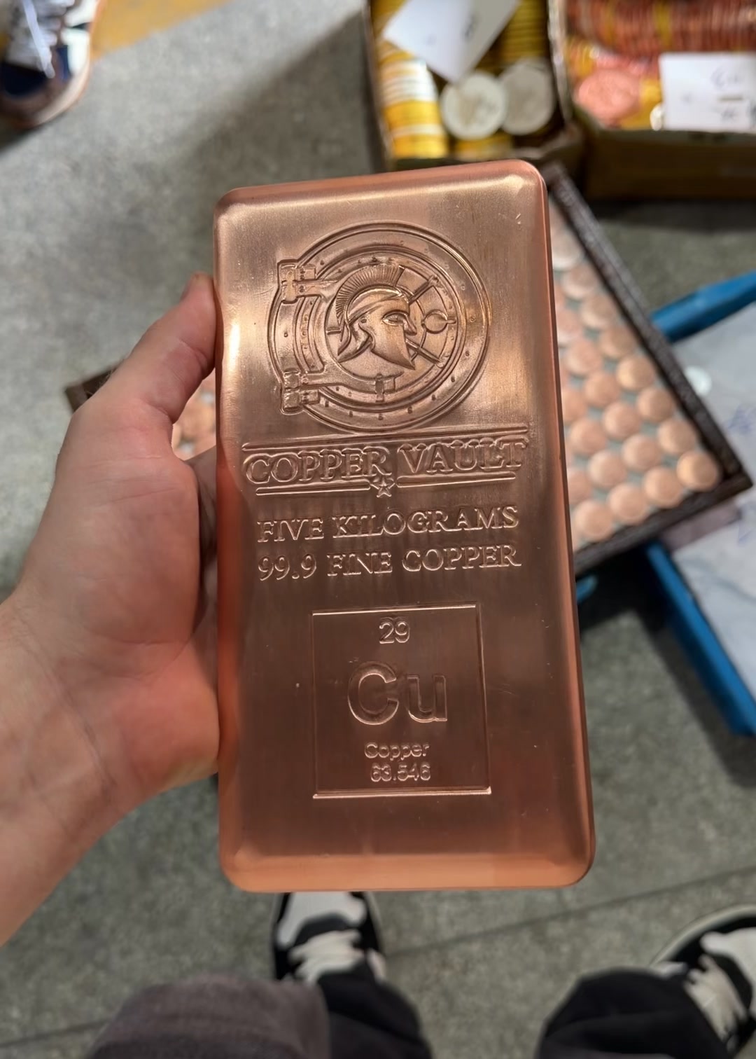 Hold 5kg of Pure Copper