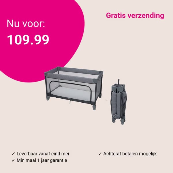 Campingbed Maxi-Cosi Merlin Elegance Graphite