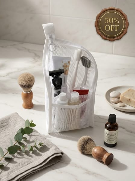 Freestanding Waterproof Travel Toiletry Bag