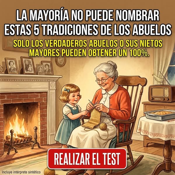 Grandparents Common Traditions 5 easy (Spanish)
