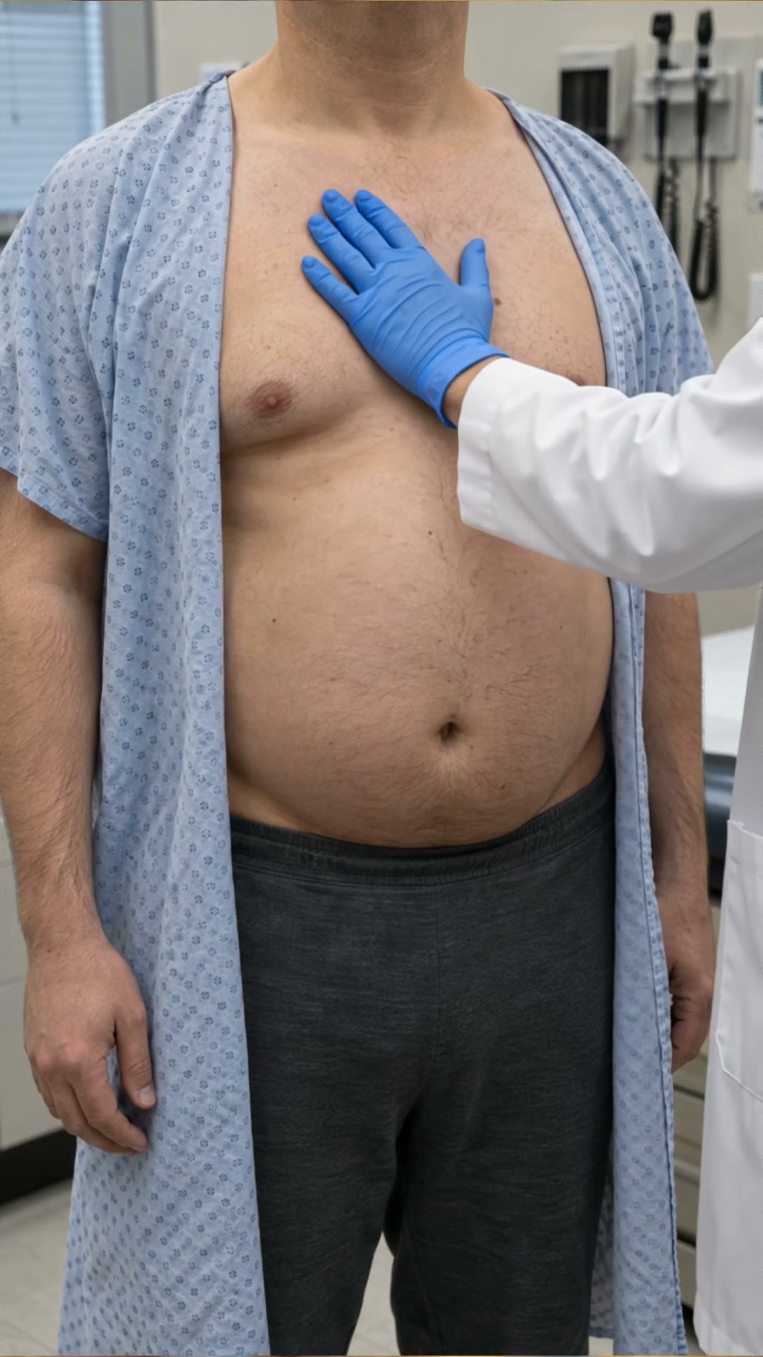 Grasa en el pecho y barriga