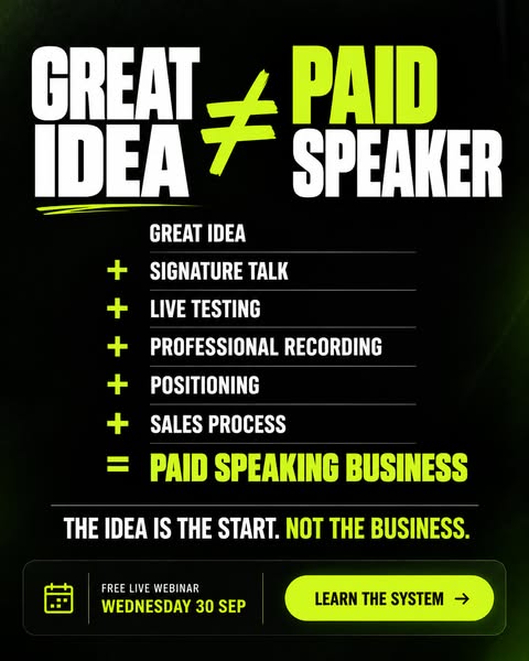 Want to Get Paid to Speak? Start Here.