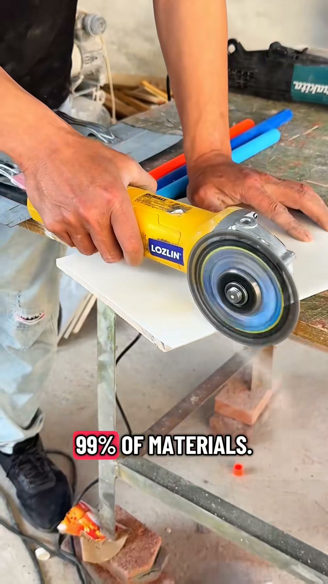 One Blade. Metal, Tile, Concrete.