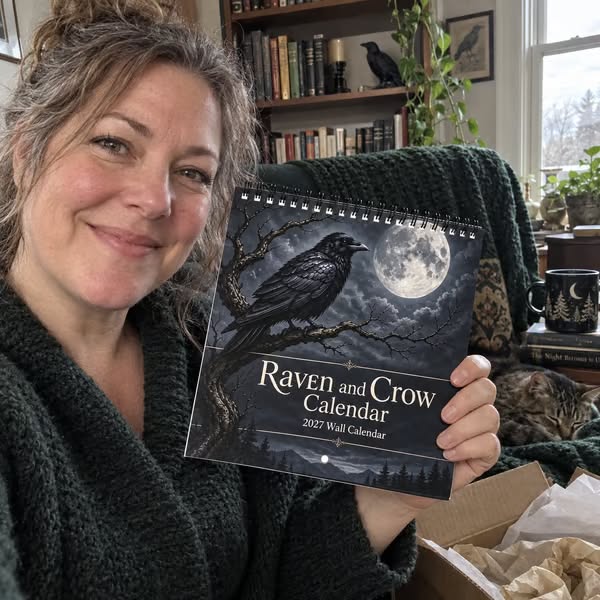 Raven & Crow 2027 Wall Calendar — 12 Months of Moonlit Gothic Art - Buy 1