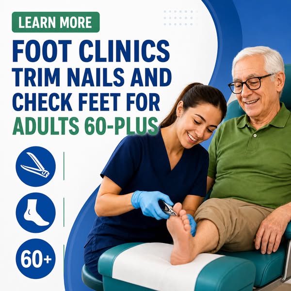 Foot Clinics Trim Nails And Check Feet For Adults 60-Plus