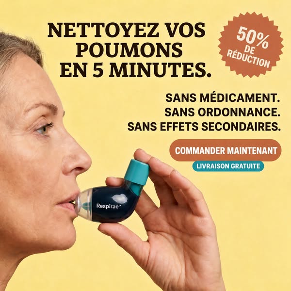 Du mucus dans les poumons ? 90 % décollé en 5 jours — sans médicaments.