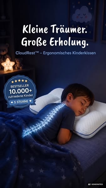 CloudRest™ Ergonomisches Kinderkissen