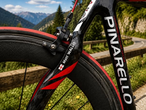 Your Name and Flag on Your Bike