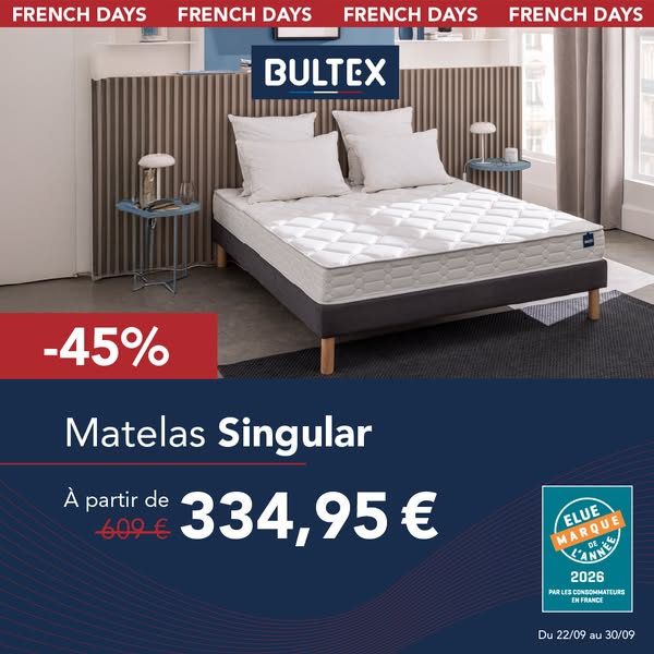 Matelas à -45%