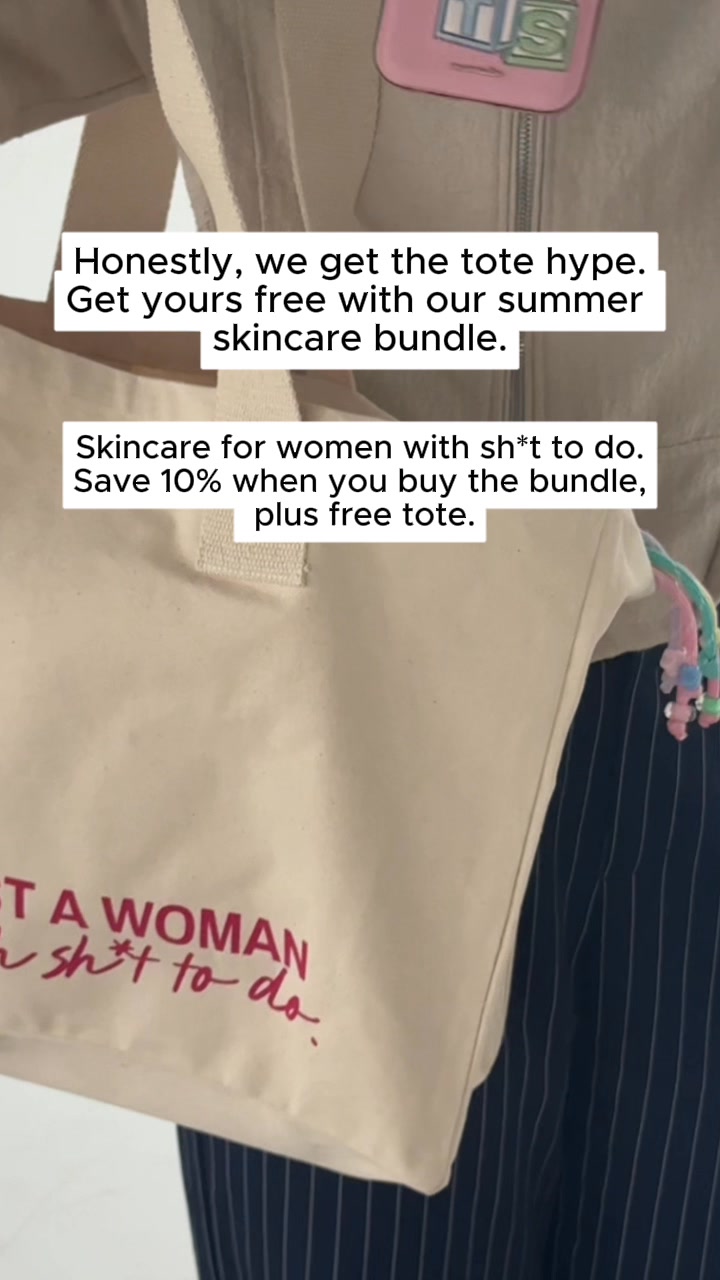 Get the tote with the summer skincare essentials