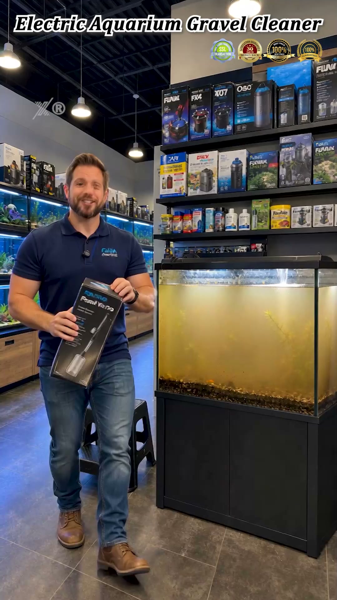 LAST DAY SALE ONLY￡10.99!Chicssleek® Electric Aquarium Gravel Cleaner