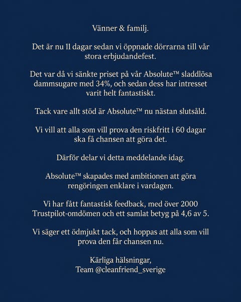 Vi hade aldrig förväntat oss ett så stort intresse....