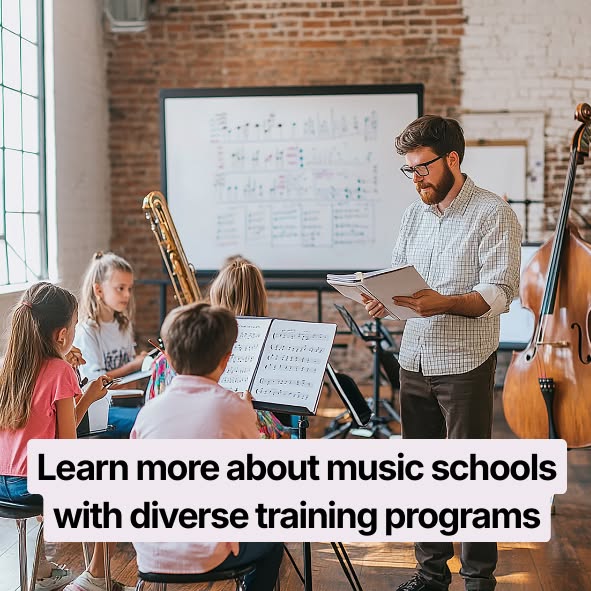 Learn more about music schools with diverse training programs