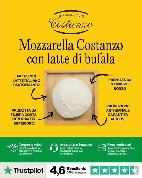 Mozzarella Costanzo con Latte di Bufala