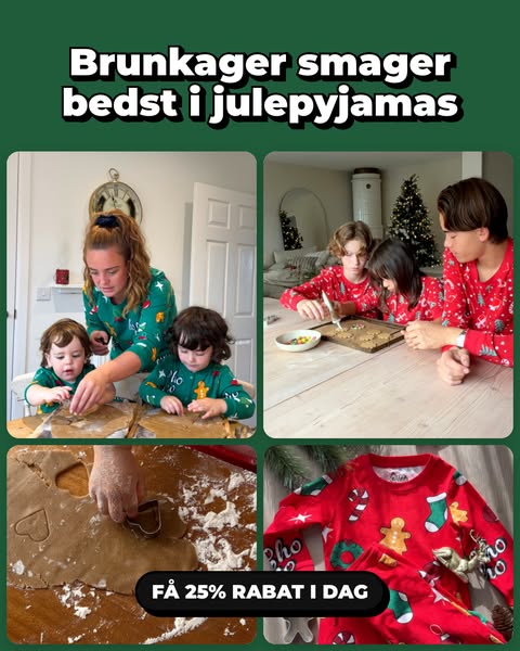 25% rabat på alle julepyjamasser!
