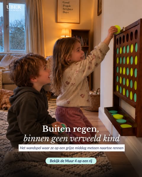 Levensgroot vier op een rij!