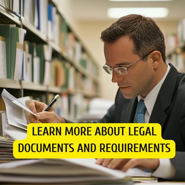 Learn more about legal documents and requirements